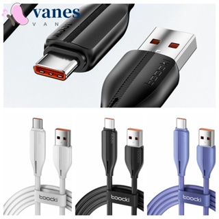 Vanes1 สายข้อมูล USB C 100W 6A USB C TPE Type C ขนาด 1 ม. 2 ม. ชาร์จไว อุปกรณ์เสริม สําหรับโทรศัพท์มือถือ