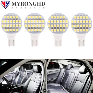 Myronghd หลอดไฟ LED COB 24SMD 1210 4 ชิ้น สําหรับติดป้ายทะเบียนรถยนต์