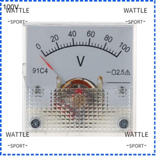 Wattle โวลต์มิเตอร์ DC Class 2.5 เครื่องมือวัดแรงดันไฟฟ้า 91C4-V 0-5V 20V 30V 100V 150V 250V