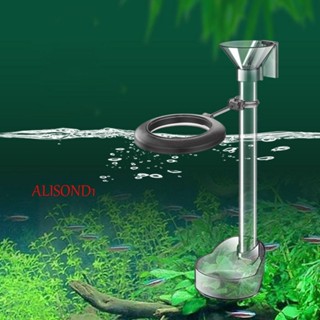 Alisond1 เครื่องให้อาหารกุ้ง พลาสติกใส อเนกประสงค์ พร้อมแปรงทําความสะอาด และช้อน ถอดออกได้ สําหรับให้อาหารปลา