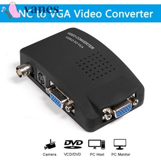 Vanes1 กล่องอะแดปเตอร์แปลงวิดีโอ BNC เป็น VGA เอาท์พุท VGA BNC เป็น VGA 3D 1080P DVR สะดวก หน้าจอมอนิเตอร์