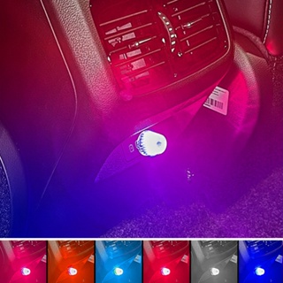 [SIP-ISHOWMAL-TH]Universal USB Car Interior Atmosphere LED Light Decor Lamp 37mm X 25mm Durable-New In 9-