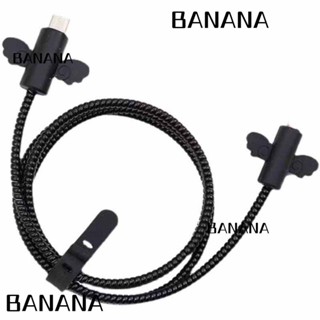 Banana1 ตัวถนอมสายชาร์จ ซิลิกาเจล ลายการ์ตูนน่ารัก Usb 10 25 ชิ้น