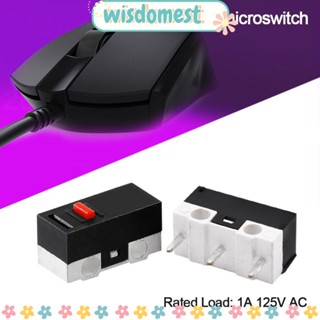 WISDOMEST ไมโครสวิตช์ ปุ่มกด 1A 125V ขนาดเล็ก ทนทาน 100 ชิ้น