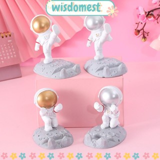 WISDOMEST พร็อพพร็อพเรซิ่น รูปนักบินอวกาศ สําหรับตกแต่งเค้ก