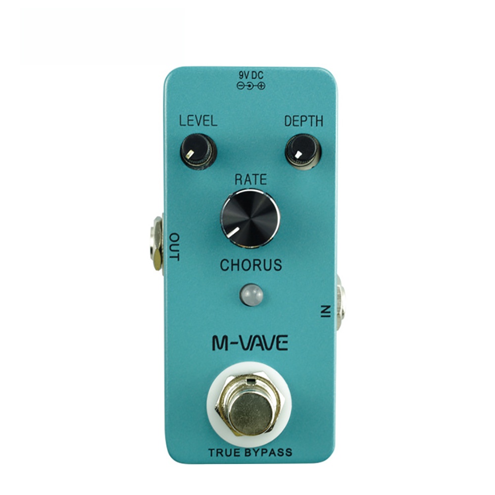 M-vave CHRUS เหยียบดิจิตอลกีตาร์เหยียบกีตาร์ Analog Classic Chorus Effect Pedal True Bypass Cuvave C