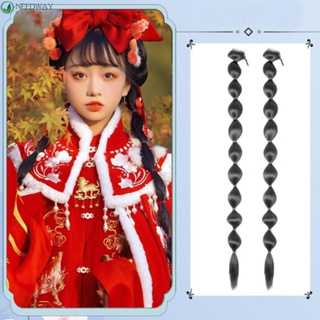 Needway Hanfu วิกผมหางม้า วิกผมสังเคราะห์ คอสเพลย์ สไตล์จีนโบราณ สําหรับถ่ายภาพ