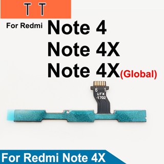  อะไหล่ปุ่มกดเปิดปิดเสียง ด้านข้าง แบบยืดหยุ่น สําหรับ Xiaomi Redmi Note 4 4X Pro