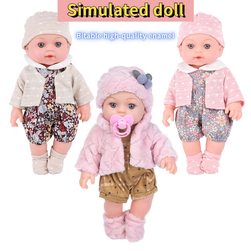 ขายส่ง ตุ๊กตายางนิ่ม รูปตุ๊กตาเด็กทารกนอนหลับ ผ่อนคลาย ตุ๊กตาไวนิล ของเล่นสําหรับเด็ก ของขวัญ