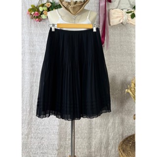 #.... 6570 กระโปรงผ้าโพลีเอสเตอร์ผ้ามุ้ง ลายสวยๆเอวยืด ไซส์ 150 หรือ S M เอว 24-28 ยาว 20 สวยมากค่ะ สีกรมเข้มๆ