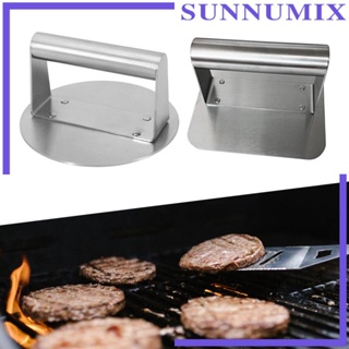 [Sunnimix] อุปกรณ์กดคุกกี้ เบอร์เกอร์ แซนวิช สเต็ก พานินิส แบบแบน สําหรับทําอาหาร