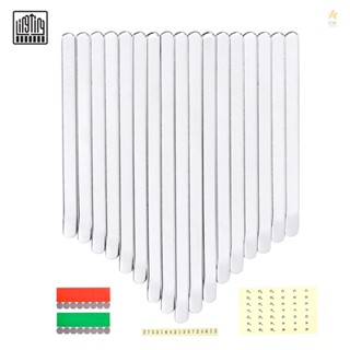 LINGTING 17 Keys Thumb Piano Keys Replacement Kit - Manganese Steel - Kalimba Key for B/C Major - Create Beautiful Melodies