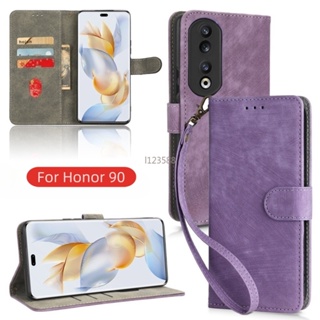 เคสโทรศัพท์มือถือหนัง ฝาพับ กันกระแทก สําหรับ Honor 90 Pro Lite Honor90 90Pro 90Lie Honor90Pro 2023