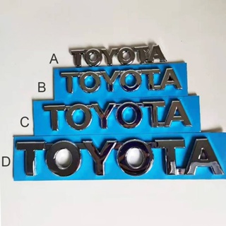 สติกเกอร์ตราสัญลักษณ์ ABS ลายตัวอักษร TOYOTA แบบเปลี่ยน สําหรับตกแต่งรถยนต์ TOYOTA 1 ชิ้น