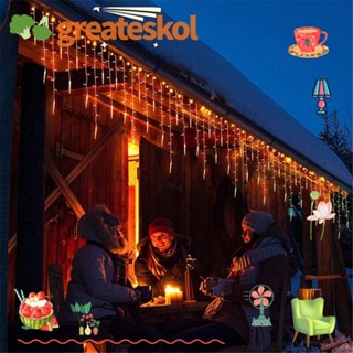 Greateskol สายไฟ LED กันฝน สําหรับตกแต่งงานแต่งงาน ปาร์ตี้