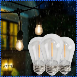 Wattle หลอดไฟคริสตัล LED S14 E27 2W 1W 2200K สําหรับตกแต่งบ้าน