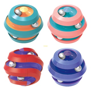 Youn Fidget Gyro Sensory Hand Toy พร้อมลูกปัด ของเล่นคลายเครียด สําหรับผู้ใหญ่ วัยหัดเดิน