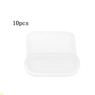 Xin ตัวป้องกันปลั๊กสายชาร์จ กันฝุ่น สําหรับพอร์ต USB Type-C ตัวผู้ 10 ชิ้น