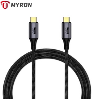 Myron สายชาร์จ Type C เป็น Type C 3/4 8K@60Hz 40Gbps ชาร์จเร็ว