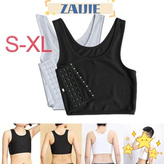 ZAIJIE Reinforced Corset Underwear Trans Lesbian Vest Breast Tank Tops Chest Shaper Breast Binder Flat Lesbian Tomboy/Multicolor