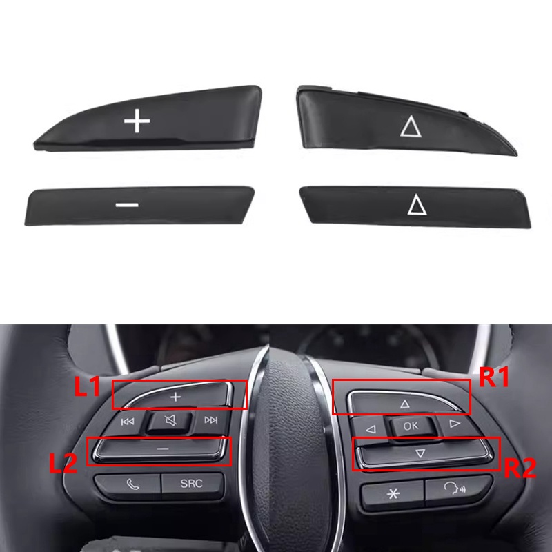 ฝาครอบปุ่มสวิตช์พวงมาลัยรถยนต์ อเนกประสงค์ สําหรับ Roewe 360 RX3 RX5 i5 i6 MG6 HS GS ZS