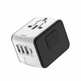 Universal Travel Adapter UK EU AU US w/ 4 USB Port Fast Charger Plug Adapter