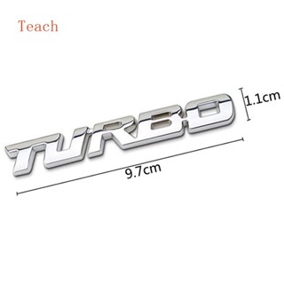 สติกเกอร์เทอร์โบชาร์จเจอร์โบ โลหะอัลลอย สําหรับติดตกแต่งรถยนต์