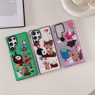 CASETIFY เคสโทรศัพท์มือถือแบบนิ่ม TPU กันกระแทก ลายหมีมาร์ชเมลโล่ สร้างสรรค์ สําหรับ Samsung Galaxy S23 Ultra Plus S22 Plus Ultra S21 Ultra Plus S20 Ultra S20+