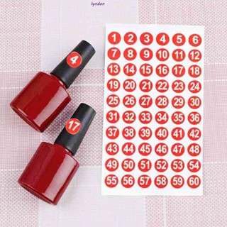 Lyndon สติกเกอร์ป้ายแท็กตัวเลข 1-300 DIY สําหรับติดตกแต่งร้านตัดผม