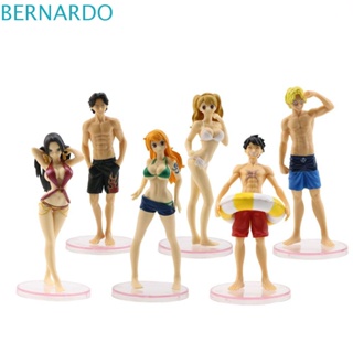 Bernardo ตุ๊กตาฟิกเกอร์ Luffy Luffy 6 ชิ้น ต่อชุด สําหรับเด็ก