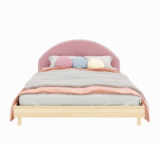 Koncept furniture เตียง 6 ฟุต รุ่น Bingsoo สีไม้อ่อน (200x200x90 ซม.)