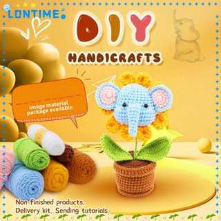 Lontime ชุดอุปกรณ์ถักโครเชต์ แฮนด์เมด หลากสี สําหรับคนรักคริสต์มาส DIY