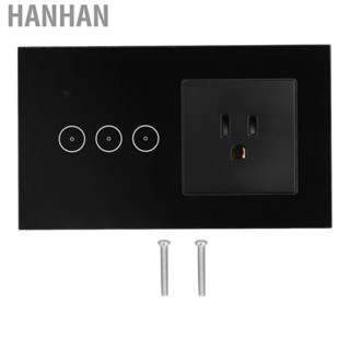 Hanhan Switch Socket  US Plug 95‑250V/AC Wall Panel Energy Saving for Office