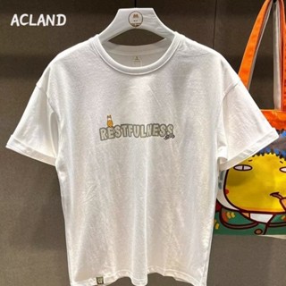 Acland เสื้อยืดผู้ชาย ผู้ชายเสื้อเชิ้ต เสื้อยืด ผ้านุ่ม ใส่สบาย ไม่หด ไม่ต้องรีด MTX2390KJ6 37Z230911