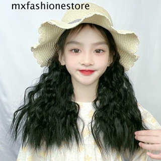 Mxfashione หมวกวิกผมยาว ทนความร้อน คุณภาพสูง สไตล์เจ้าหญิง สําหรับเด็ก