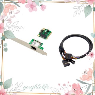 อะแดปเตอร์เครือข่าย RJ45 Mini PCIe 1 พอร์ต สําหรับคอมพิวเตอร์ตั้งโต๊ะ 1 ชิ้น