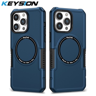 Keysion เคสโทรศัพท์มือถือ กันกระแทก ปิดด้านหลัง ชาร์จไร้สาย สําหรับ iPhone 15 Pro Max 15 Plus 15 Ultra 14 Pro Max