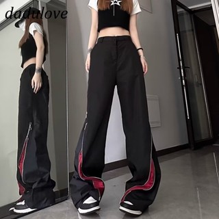 DaDulove💕 New American Ins High Street Hip-hop Casual Pants Niche High Waist Loose Wide Leg Pants Trousers