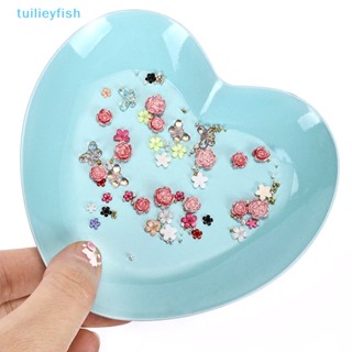 【tuilieyfish】ถาดสเตนเลส รูปหัวใจ สไตล์เกาหลี สําหรับใส่เครื่องประดับ โต๊ะทําเล็บ【IH】