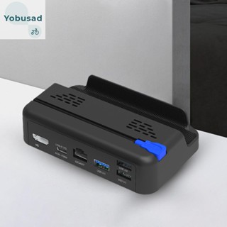 [Yobusad.th] 6 in 1 แท่นวางทีวี เกมคอนโซลอีเธอร์เน็ต RJ45 สําหรับ Steam Deck