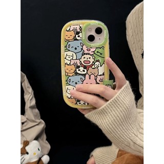 เคสโทรศัพท์มือถือ กันตก ป้องกัน ลายการ์ตูนสัตว์น่ารัก สําหรับ Apple Iphone 15promax 14 13 12 11 15pro 14