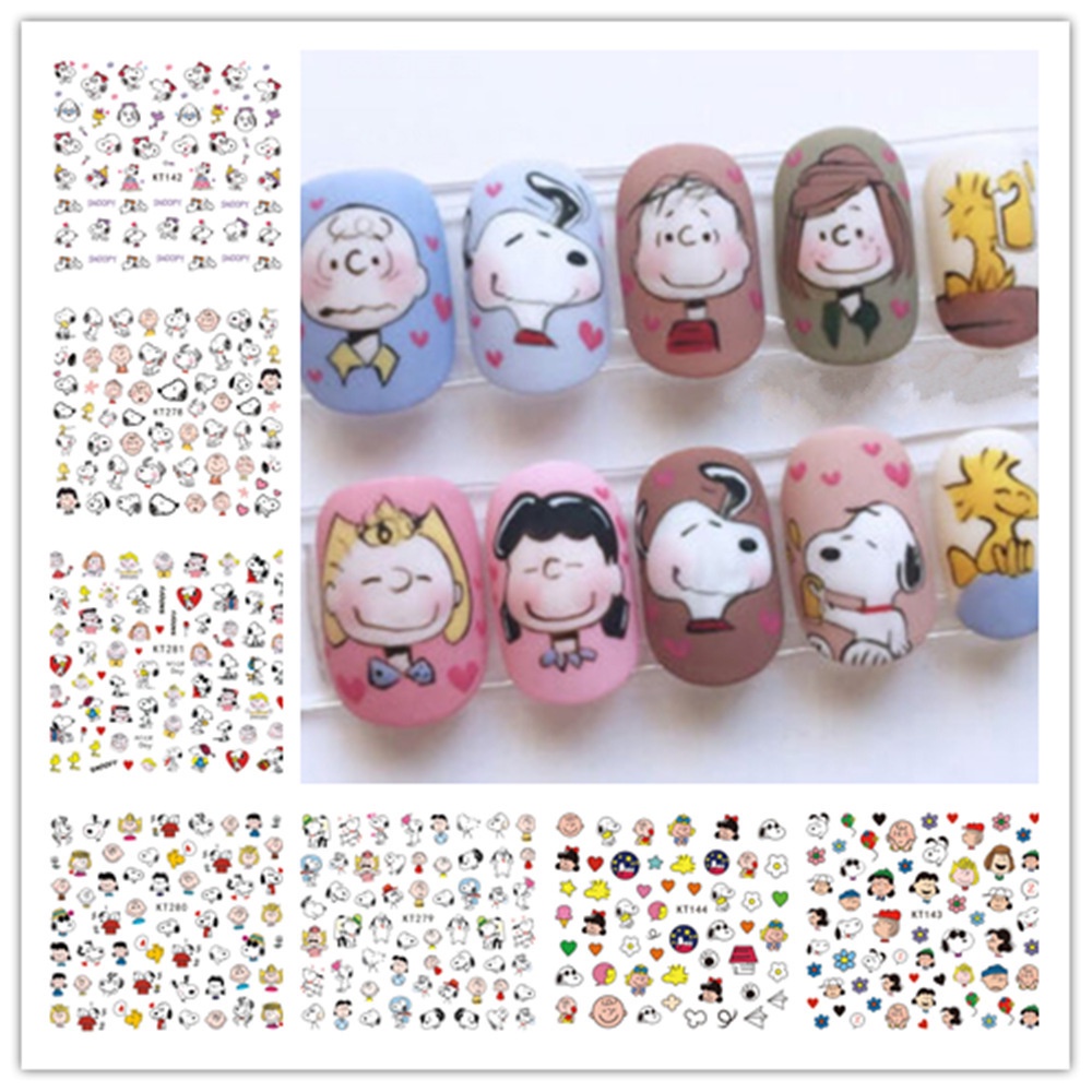 สติกเกอร์เล็บ เด็กการ์ตูน สนูปปี้ เด็ก กันน้ำ พร้อมส่ง