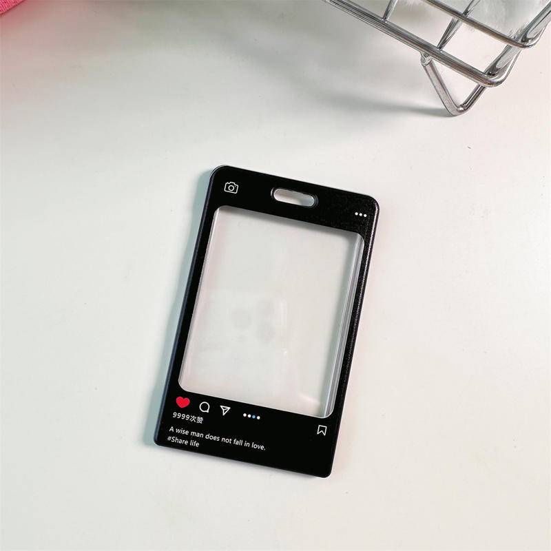 กระเป๋าใส่บัตรอะคริลิคใส พร้อมพวงกุญแจ ป้องกันบัตรประจําตัวนักเรียน บัตรรถบัส - รูปที่ 6