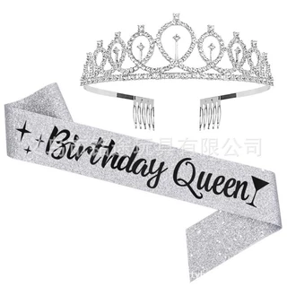 A797 เซ็ทมงกุฎ วันเกิด Happy Birthday Girl QUEEN สีทอง สีเงิน สีโรสโกล เฉดสีอาจไม่ตรง ขอดูรูปสีจริง สินค้าพร้อมส่งในไทย