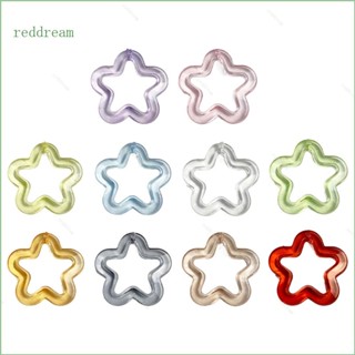 Redd จี้รูปดาว ดอกไม้ ขนาดเล็ก หลากสี 5 ชิ้น สําหรับผู้หญิง DIY