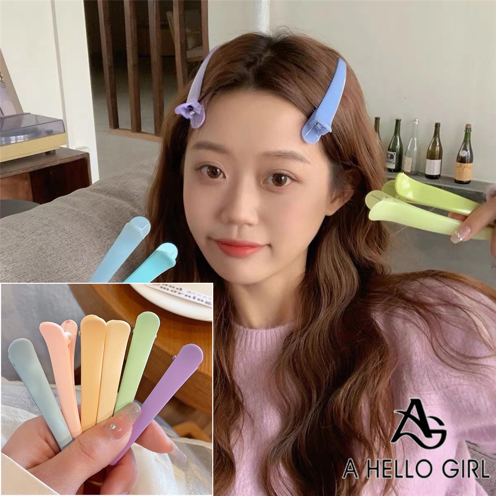 A HELLO GIRL กิ๊บติดผม กิ๊บติดผมหน้าม้า รูปปากเป็ด สไตล์เกาหลี สําหรับผู้หญิง