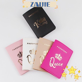 Zaijie24 กระเป๋าใส่หนังสือเดินทาง ปกหนัง PU กระเป๋าใส่บัตรเครดิต ที่ใส่หนังสือเดินทาง สร้างสรรค์ ซองป้องกัน