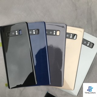 เคสแบตเตอรี่กระจกด้านหลัง พร้อมกรอบเลนส์กล้อง สําหรับ Samsung Galaxy Note 8 N950 N950F