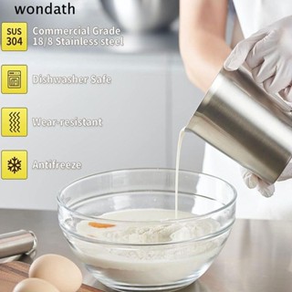 Wonda ถ้วยตวง สเตนเลส 500 มล. อเนกประสงค์ สีเงิน สําหรับทําเบเกอรี่ กาแฟ