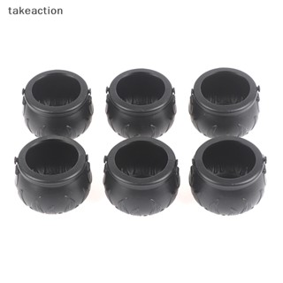 [takeaction] ถังใส่ขนม รูปฟักทอง แม่มด 6 ชิ้น [พร้อมส่ง]